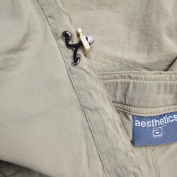 Men's Aesthetics Tan Belted Cargo Pants SZ 36 - Picture 8 of 9